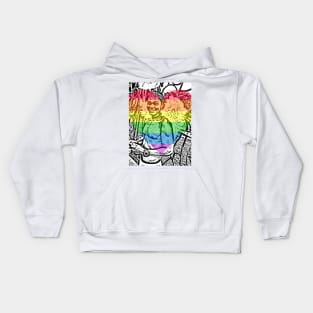 angel boy from the LGBT parade Kids Hoodie